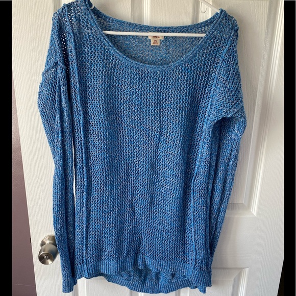 Blue knit sweater size large - Picture 1 of 4